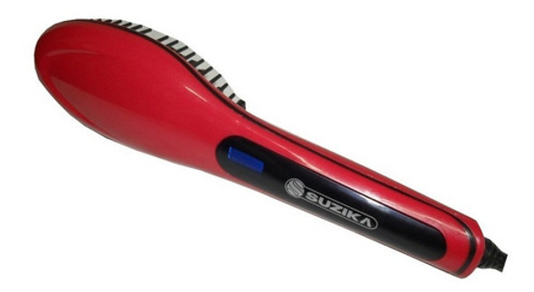 Cepillo Alisador Eléctrico Digital Suzika Rojo 1