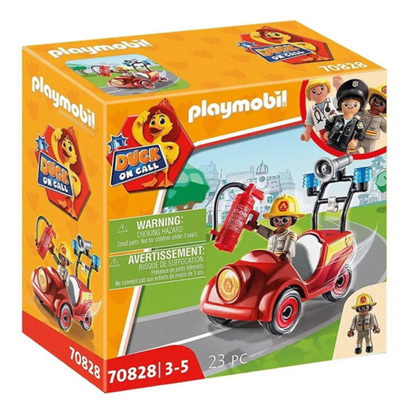 Figuras Playmobil Mini Coche De Bomberos Duck On Call Febo 0