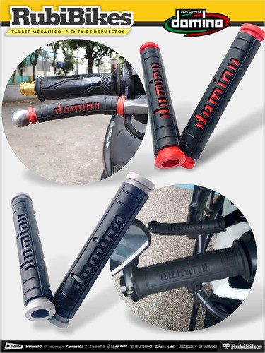 Goma Grip Para Levas Embrague Freno Negro. Domino Racing 1