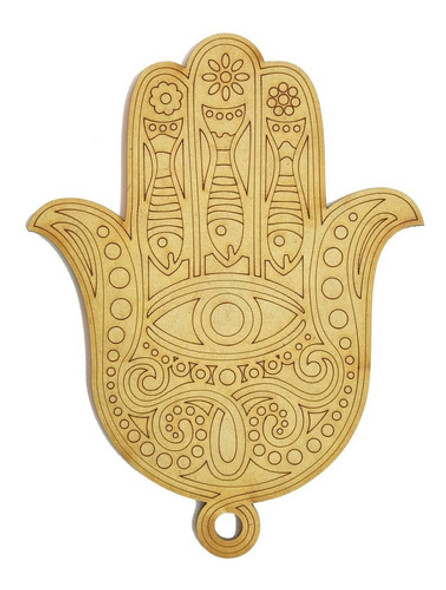 Mano De Fátima Grabada -fibrofacil- 30 Cm Alto X 20 Unidades 0