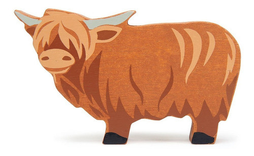 Tender Leaf Toys Animal Vaca Highland Figura De Madera Febo 0