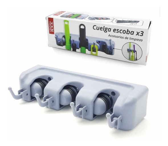 Cuelga Escobas X3 Organizador Soporte Porta Gancho Escobero 0 Cuelga Escobas X3 Organizador Soporte Porta Gancho Escobero 0
