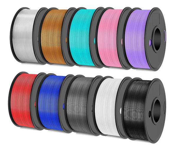 Petg 2500g Paquete De Filamentos De Impresora 3d Multicolor, 0