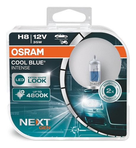 Lamparas H8 Cool Blue Intense 64212 Xenon Look 12v 35w Osram 0