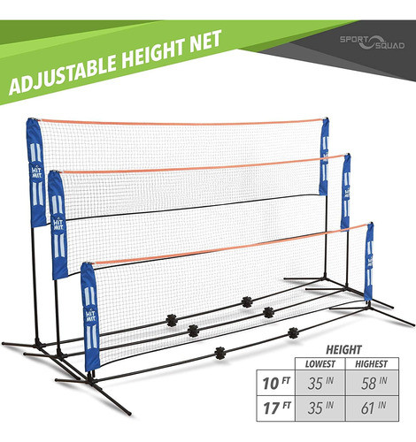 Red De Badminton Ajustable Para Interior O Exterior - 3 En 1 1