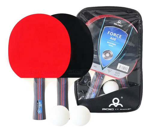 Set De Ping Pong Con Pelotas Y Raquetas 0