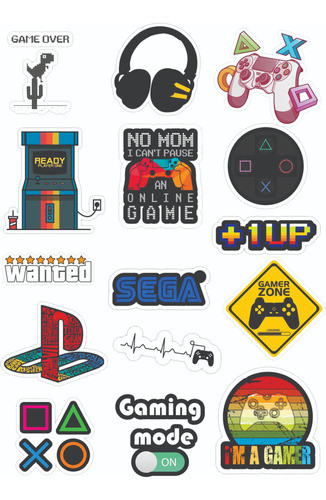 Stickers Vinilo P/termo, Netbooks, Vasos, Notbook Game 0