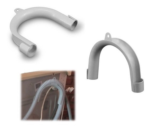 Soporte Curvo Universal Manguera Descarga Lavarropa Curvador 0