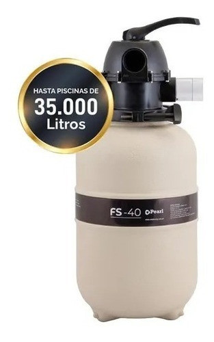 Filtro Arena Pileta Pearl 35.000 Litros Válvula 6 Vías Fs-40 1