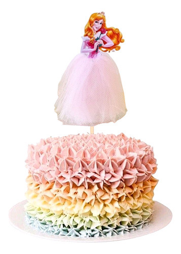 Pincho Topper Cake 25cm Adorno Para Torta La Bella Durmiente 0