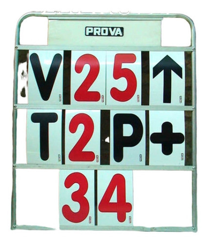Automovil Competición Prova Tablero Pista Cartel Señalizador 0