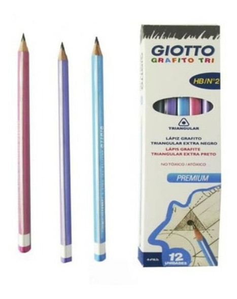 Lapiz Giotto Grafito Tri N° 2 Hb X 12 Unidades 1 Lapiz Giotto Grafito Tri N° 2 Hb X 12 Unidades 1