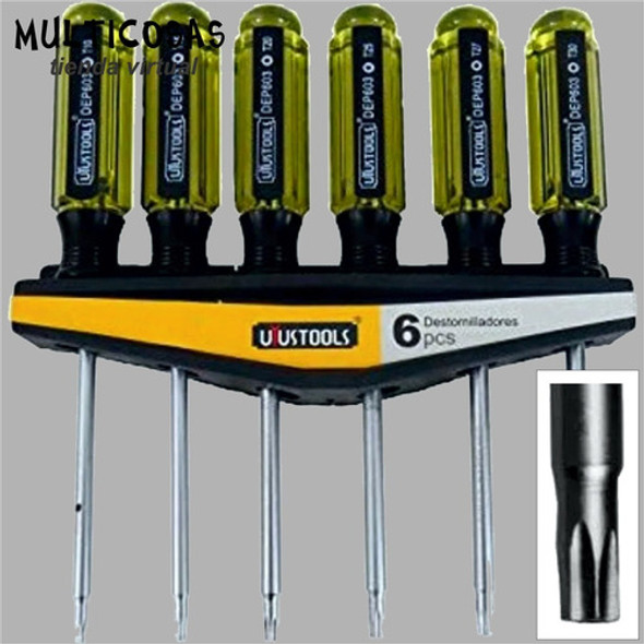 Set 6 Destornilladores Uyustools Modelo Tork 1