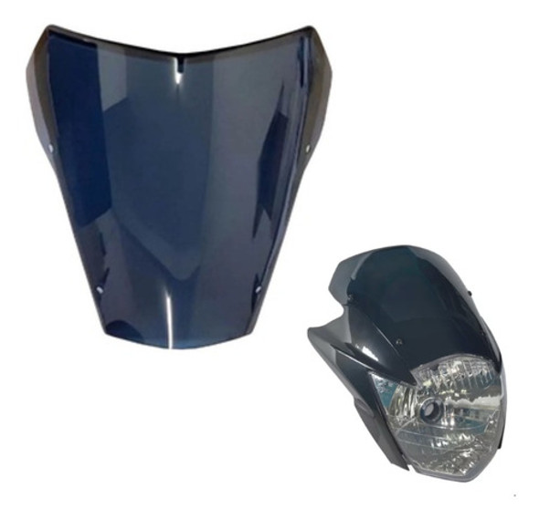 Carenagem Bolha Protetora Farol Xt660 05/18 Fume Original 1