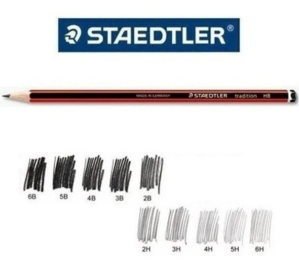 Lápiz Negro Staedtler Tradition H (x24unidades) 1 Lápiz Negro Staedtler Tradition H (x24unidades) 1