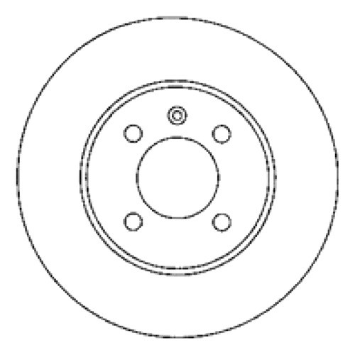 Disco Freno Delantero (256mm) Vw Santana 92-96 0