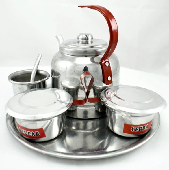Set De Mate + Bandeja 100% Metal Juego Infantil Juguete Ep 1