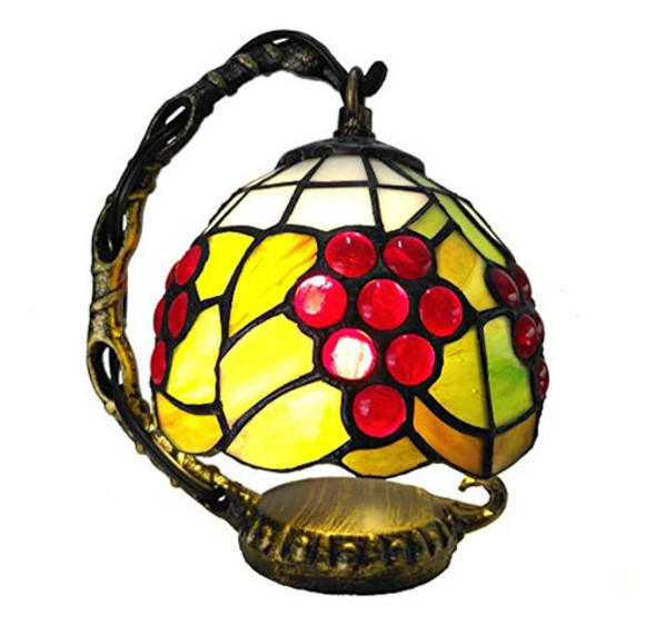 Bieye L10554 Grapes Tiffany Style Stained Glass Mini Lámpara 0 Bieye L10554 Grapes Tiffany Style Stained Glass Mini Lámpara 0