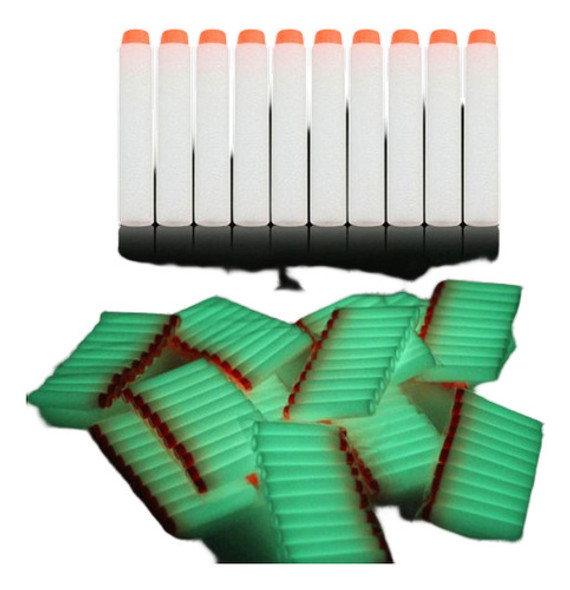 400pcs Resplandor 7,2 Cm Relleno Bala Dardos Para Pistola De 0