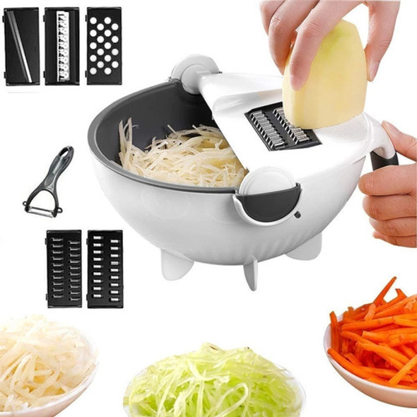 Cortador De Verduras Y Frutas Con Cesta De Drenaje Manual 0