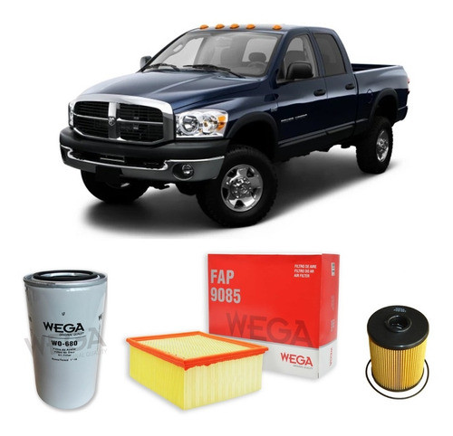 Kit 3 Filtros Dodge Ram 2500 0