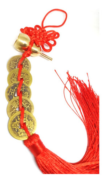 Colgante 5 Monedas Chinas Feng Shui Con Calabaza Wu Lou 0 Colgante 5 Monedas Chinas Feng Shui Con Calabaza Wu Lou 0
