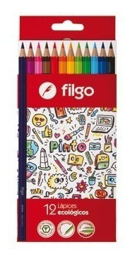 Lapiz Lapices Filgo Color Caja X12 Colores Largos Pack X40 1