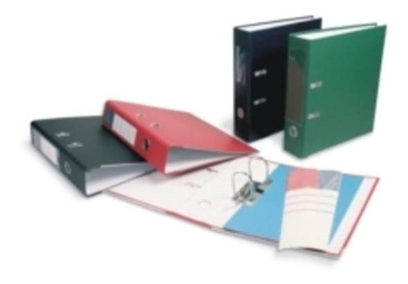 Bibliorato Neox 5038 Oficio Lomo Angosto Negro - Mosca 0