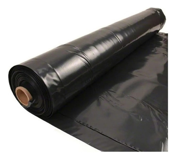 Film Nylon Negro Polietileno Agro 4m X 50mt 100 Micrones 6c 0