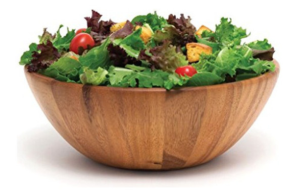 Lipper International 1154 Acacia Round Flair Tazón Para Frut 1