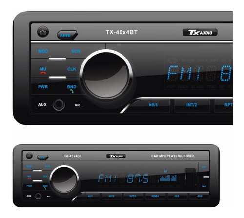 Radio Para Auto Lambo Tx Audio Bt Audio, Fm/am, Usb, Sd. 0