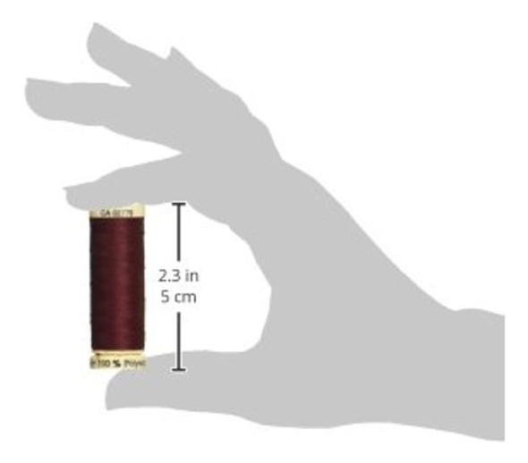 Hilo Gutermann Para Coser Todo, 110 Yardas, Color Burdeos (1 1