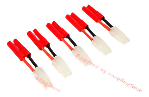 Pack(5) 4mm 4.0mm Bala Hxt Rc Tamiya Macho Adaptador 12awg 5 0