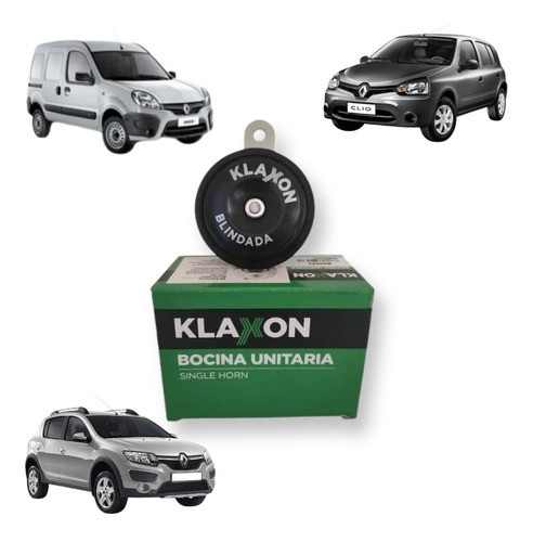 Bocina Klaxon Blindada Aguda Renault Kangoo Sandero Clio Mio 0