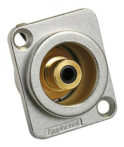 Conector Rca Hembra Chasis Negro Amphenol Acjd-blk 0
