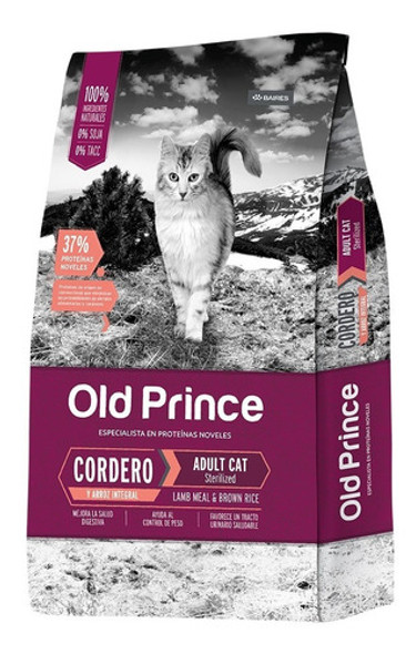 Old Prince Gato Cordero Sterilized X 7,5 Kg - Happy Tails 0