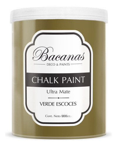 Chalk Paint  Verde Escoces 900cc - Bacanas 0