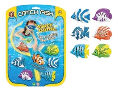 Set De Juego De Pileta Peces X6 0