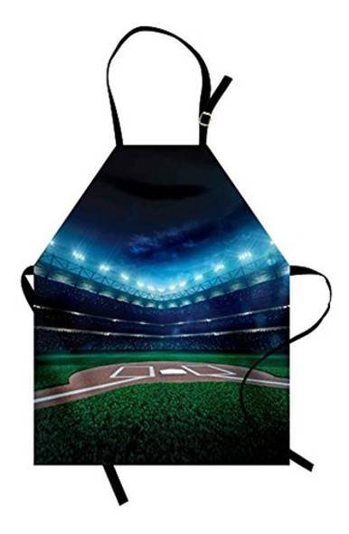 Delantal De Beisbol Ambesonne, Campo De Beisbol Profesiona 0