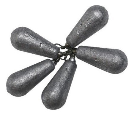 5xswivel Agua Gota Plomo Plomos Mar Señuelos Peso Pesca Trol 1