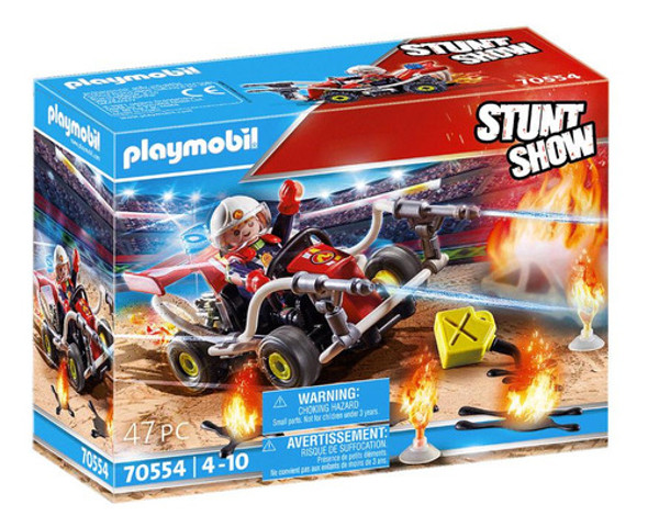 Playmobil Stunt Show Kart Bombero 47 Piezas Super Oferta 0