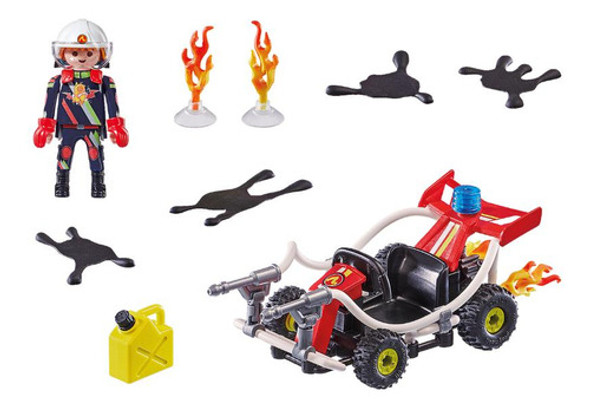 Playmobil Stunt Show Kart Bombero 47 Piezas Super Oferta 1