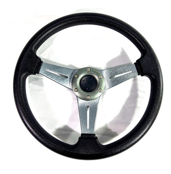 Volante Deportivo Tuning Racing 3cm Negro + Titanio V8966-01 1