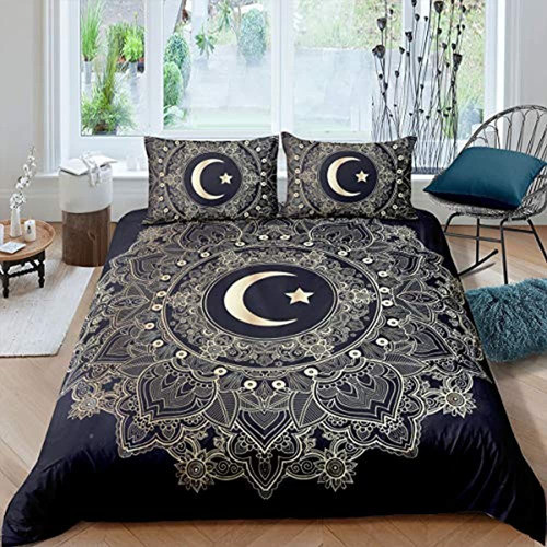 Feelyou, Juego De Cama Bohemio, Funda Nórdica Con Mandala Do 0