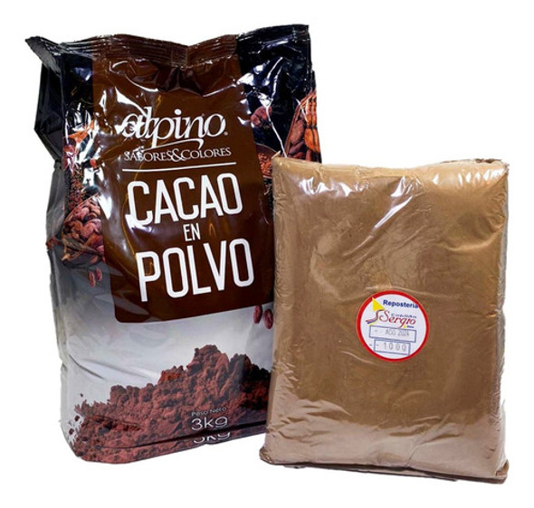 Cacao Amargo Alpino X Kg Fraccionado Cotillon Sergio Once 0