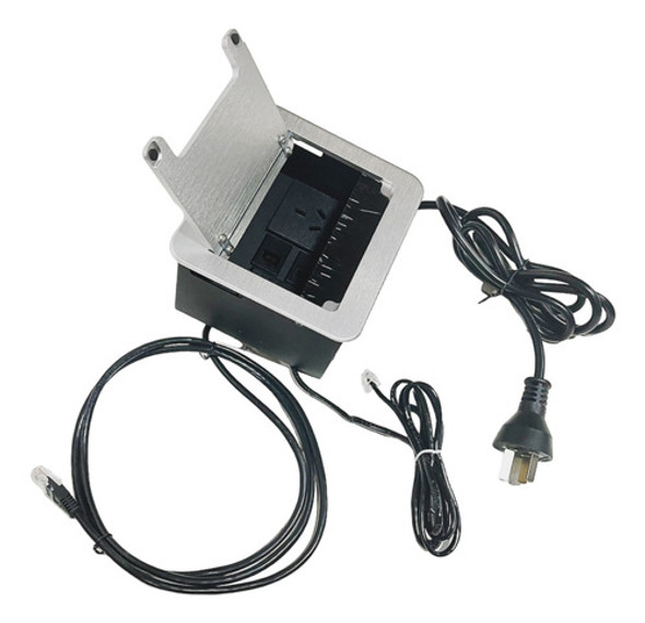 Caja De Conexion Pasacable 14.5x13cm Escritorio 6 Modulos 0