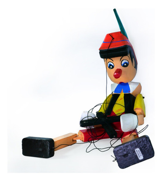 Marioneta De Pinocho De 25 Cm. 0