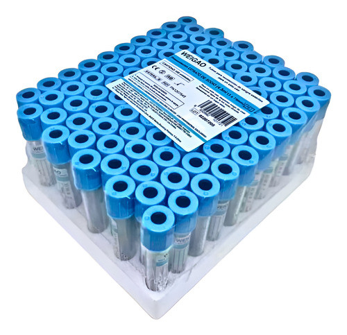 Tubo Con Sodio Citrato 3.80% 13x75mm X 4,5ml X 100 Unidades 0