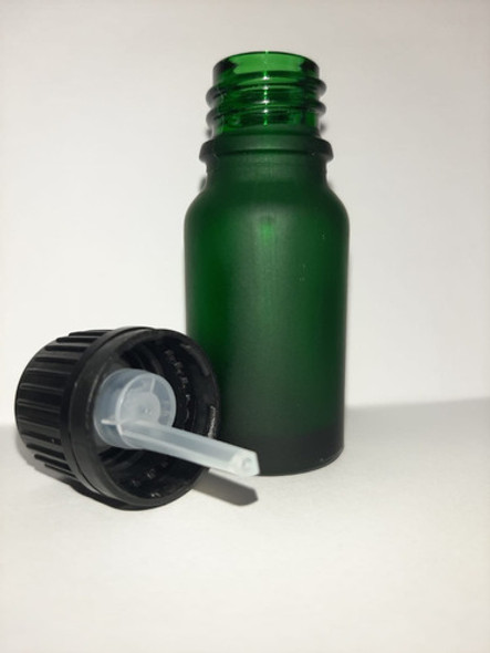 Frasco Vidrio Verde Esmerilado 10ml Gotero Invertido X30 1 Frasco Vidrio Verde Esmerilado 10ml Gotero Invertido X30 1
