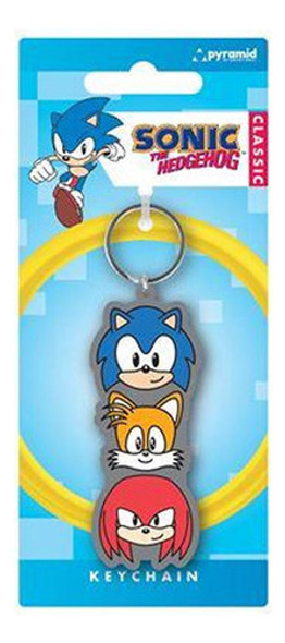 Sonic - Trio Stack - Llavero De Goma - Pyramid 0